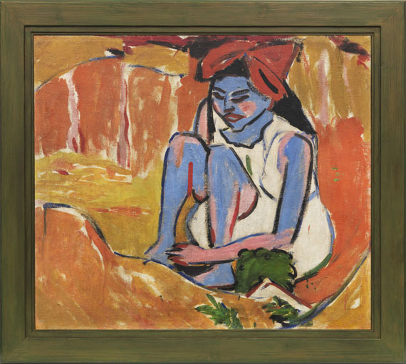 Ernst Ludwig Kirchner - Das blaue Mädchen in der Sonne