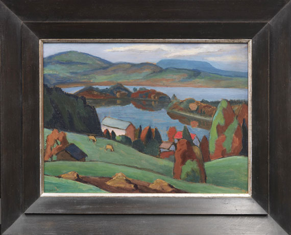 Gabriele Münter - Blick über den Staffelsee - Rahmenbild