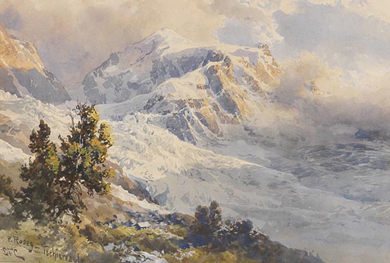 Edward Theodore Compton - Piz Roseg - Tschiervagletscher