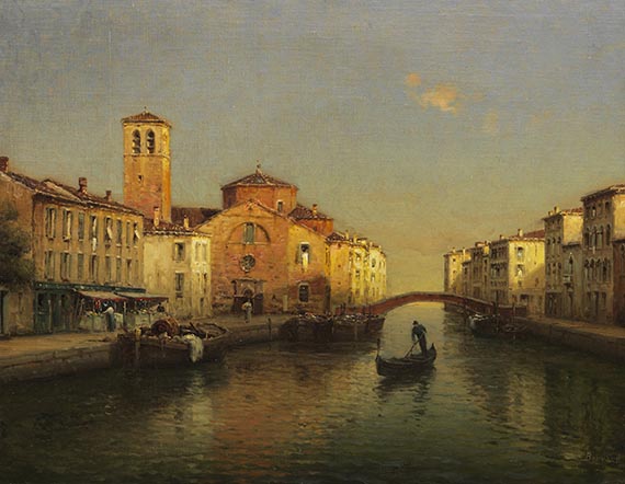 Antoine Bouvard - Venezianischer Kanal