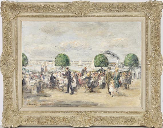 Max Liebermann - Gartenlokal am Wannsee - Schwedischer Pavillon - Rahmenbild