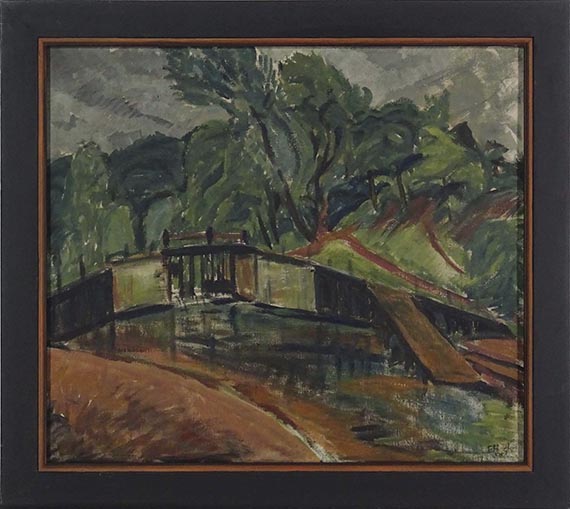 Erich Heckel - Schleuse - Rahmenbild