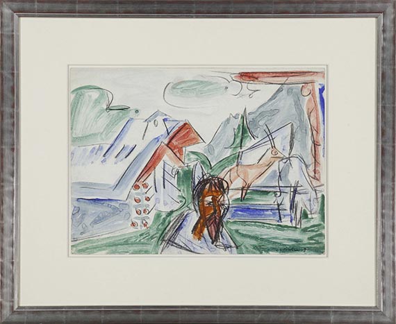 Ernst Ludwig Kirchner - Bauer auf der Alp - Rahmenbild