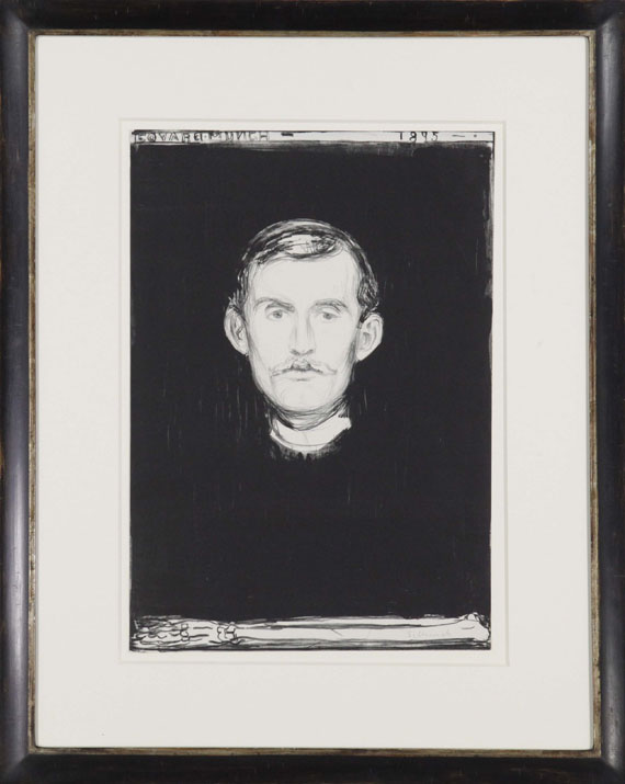 Edvard Munch - Selbstporträt - Rahmenbild