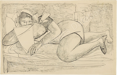 Lesende Frau (1946)
