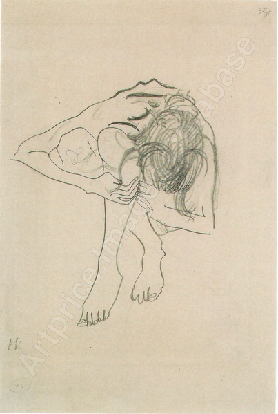 Crouching nude Girl...