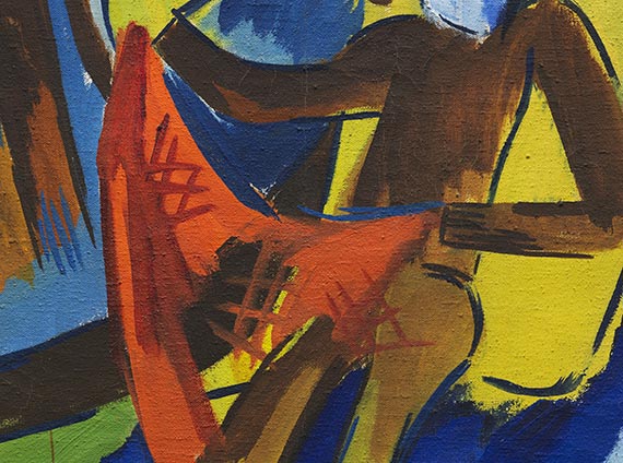 Karl Schmidt-Rottluff - Fischer mit Netzen - Weitere Abbildung