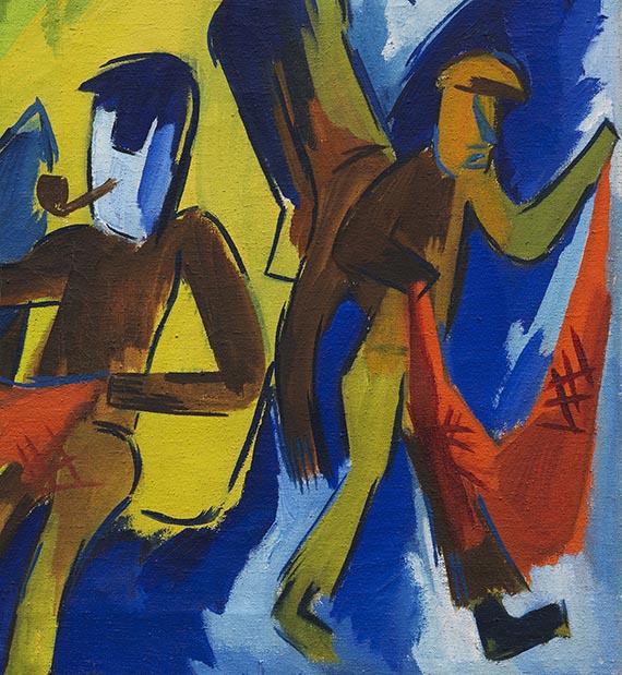 Karl Schmidt-Rottluff - Fischer mit Netzen - Weitere Abbildung