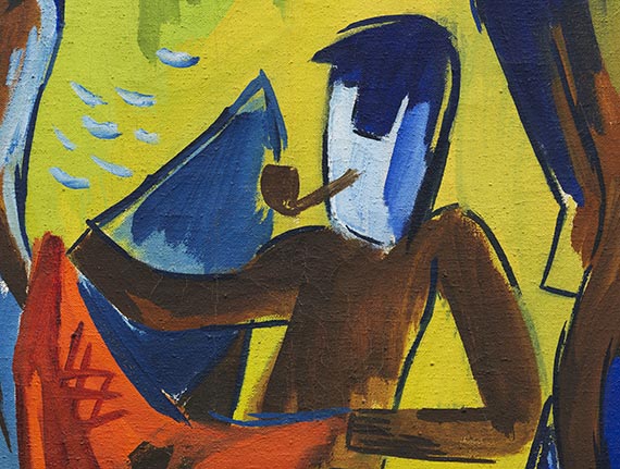 Karl Schmidt-Rottluff - Fischer mit Netzen