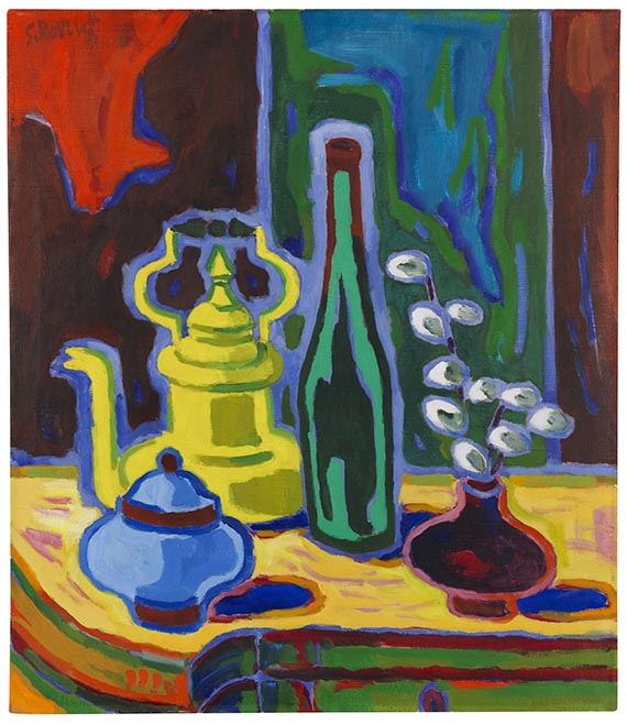 Karl Schmidt-Rottluff - Stillleben mit Flasche