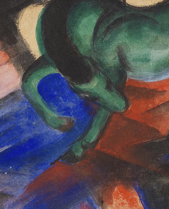 Franz Marc - Grünes Pferd - Weitere Abbildung