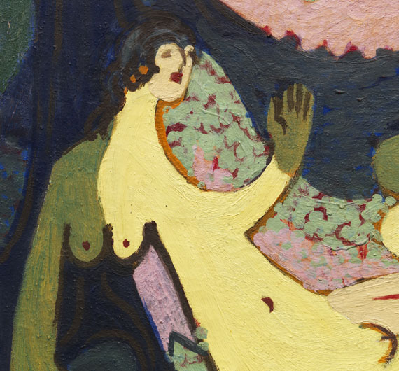 Ernst Ludwig Kirchner - Akte im Wald, kleine Fassung - Weitere Abbildung