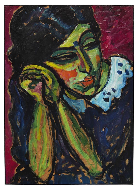 Alexej von Jawlensky - Mädchen mit Zopf