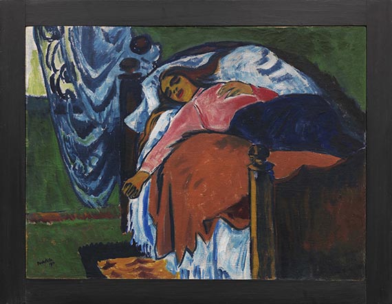 Hermann Max Pechstein - Die Ruhende - Rahmenbild