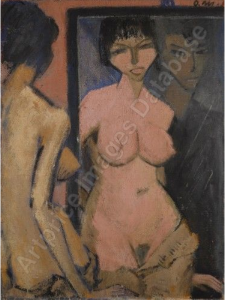 Akt im spiegel mit selbstbildnis (Nude In Mirror With Self-Portrait) or akt mit selbstbildnis...