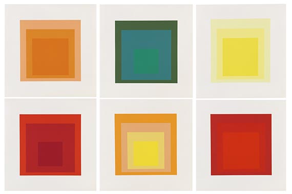 Josef Albers - 6 Bll.: Homage to the Square