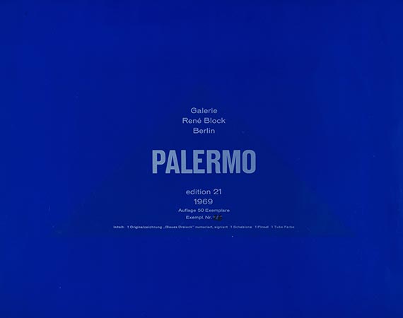 Blinky Palermo - Blaues Dreieck - Weitere Abbildung