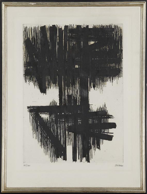 Pierre Soulages - Eau-forte VI - Rahmenbild