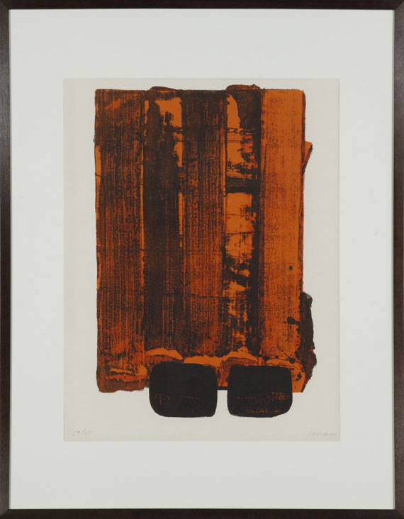 Pierre Soulages - Lithographie n° 34 - Rahmenbild