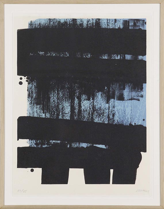 Pierre Soulages - Lithographie No. 36 - Rahmenbild