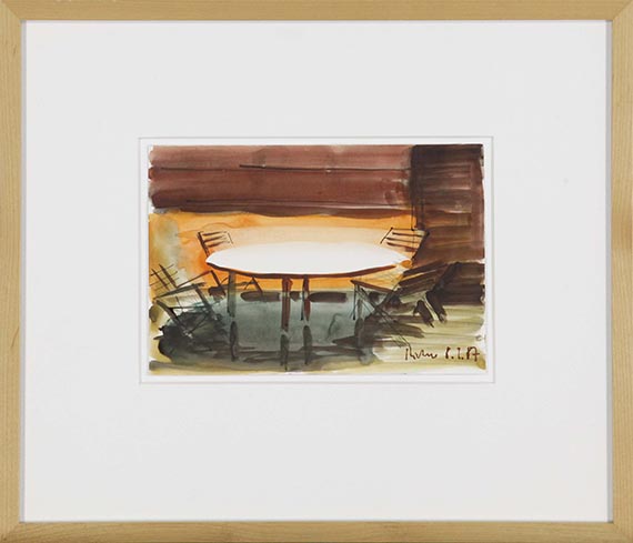Gerhard Richter - Tisch mit Stühlen (8.1.87) - Rahmenbild