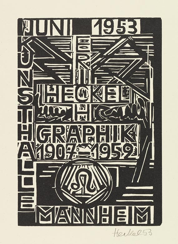 Erich Heckel - Umschlag des Katalogs Erich Heckel Graphik 1907-1952