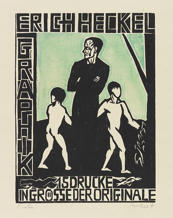 Erich Heckel - Umschlag für eine Graphikmappe