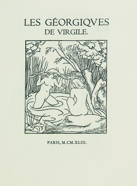 Aristide Maillol - Vergil, Les Géorgiques. 2 Bände + Suite