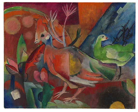 Heinrich Campendonk - Bild mit Vögeln
