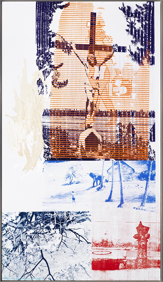 Robert Rauschenberg - Holy Lattice (Urban Bourbon) - Rahmenbild