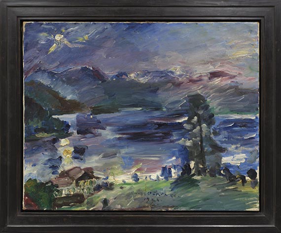 Lovis Corinth - Walchensee, aufgehender Mond - Rahmenbild