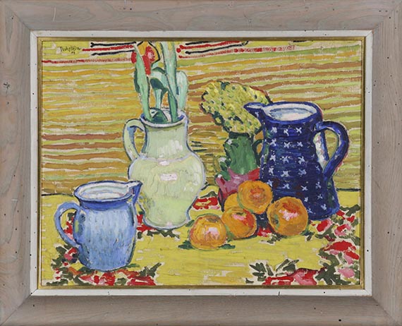 Hermann Max Pechstein - Stillleben mit Orangen - Rahmenbild