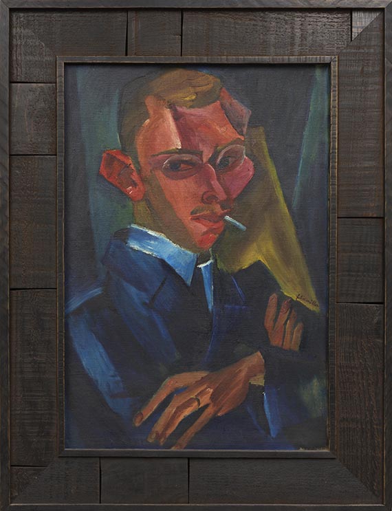 Conrad Felixmüller - Bildnis Dr. Erich H. Müller - Rahmenbild