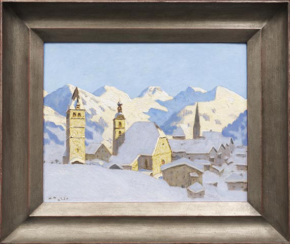 Alfons Walde - Kitzbühel im Winter - Rahmenbild