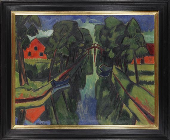 Hermann Max Pechstein - Der Mühlengraben - Rahmenbild