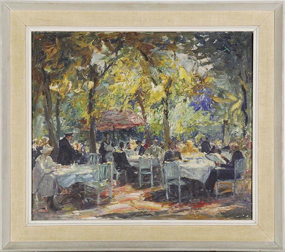 Otto Pippel - Kaffeegarten in München - Rahmenbild