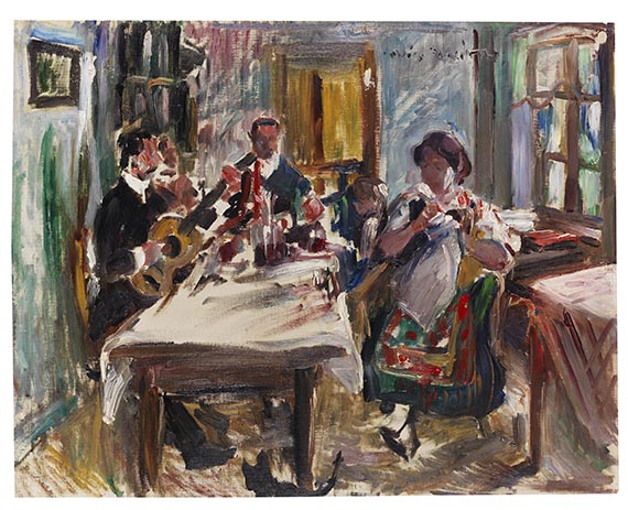 Lovis Corinth - Tiroler Bauernstube