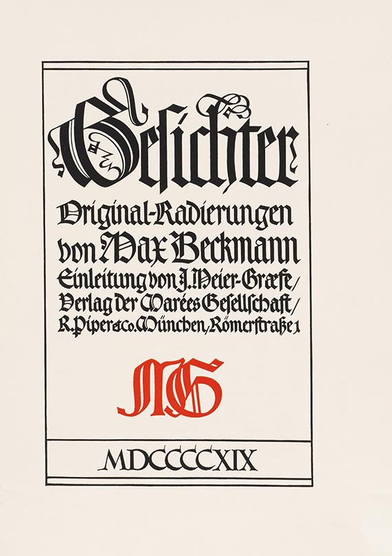 Max Beckmann - Gesichter - Weitere Abbildung