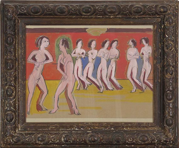 Ernst Ludwig Kirchner - Tanzschule Wigman - Rahmenbild
