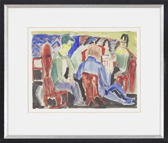 Ernst Ludwig Kirchner - Unterhaltung - Rahmenbild