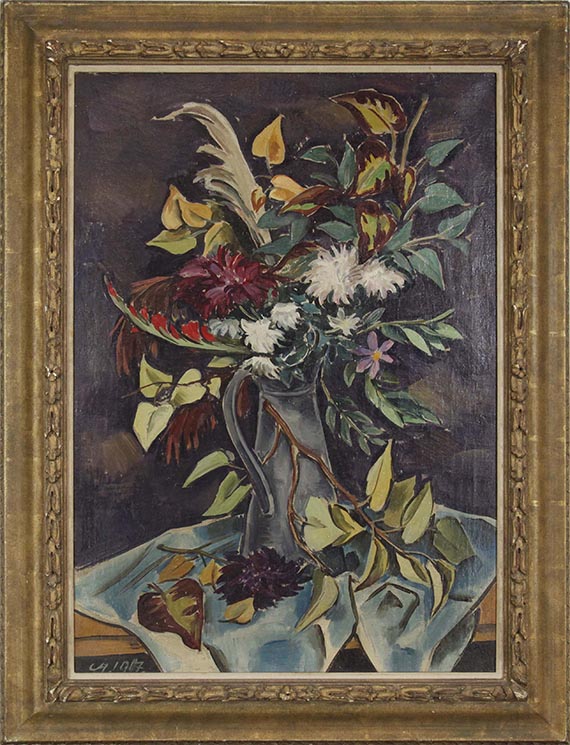 Karl Hofer - Herbstblumen - Rahmenbild