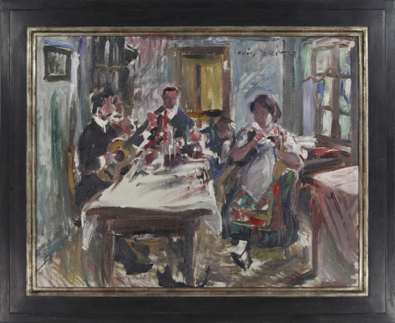 Lovis Corinth - Tiroler Bauernstube - Rahmenbild