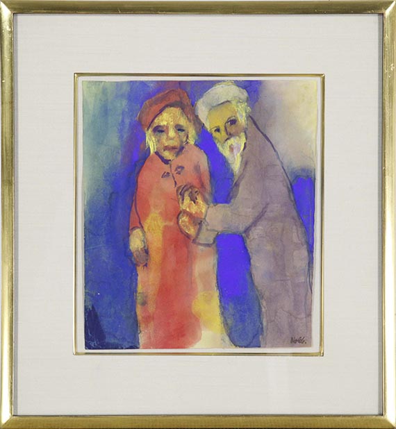 Emil Nolde - Einsames Paar - Rahmenbild