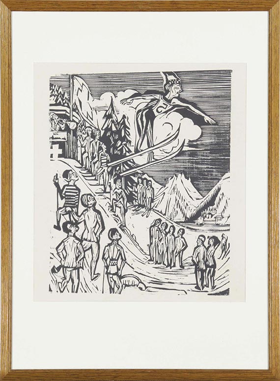 Ernst Ludwig Kirchner - Skisprung - Rahmenbild