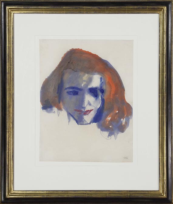 Emil Nolde - Rothaarige (Stephanie Wiesand) - Rahmenbild