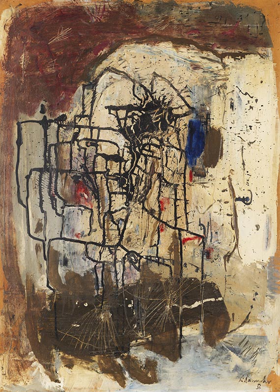 Emil Schumacher - Blauer Akzent