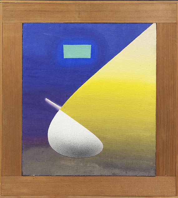 Rupprecht Geiger - Bild E IV (Zeit und Raum) - Rahmenbild