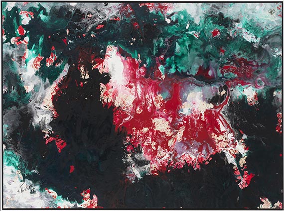 Fred Thieler - Darunter Rot - Rahmenbild