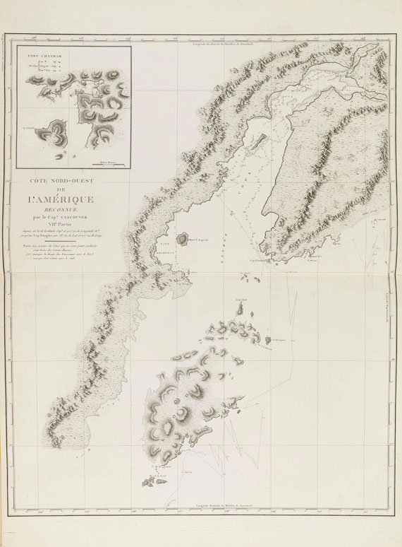 George Vancouver - Voyage de decouvertes. 3 Bände und 1 Atlas - Weitere Abbildung
