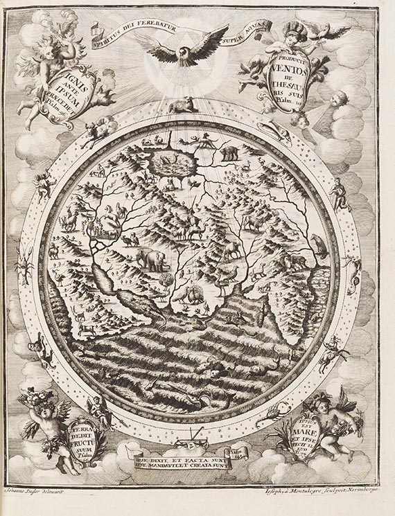 Heinrich Scherer - Atlas novus exhibens orbem terraqueum. 3 Bände